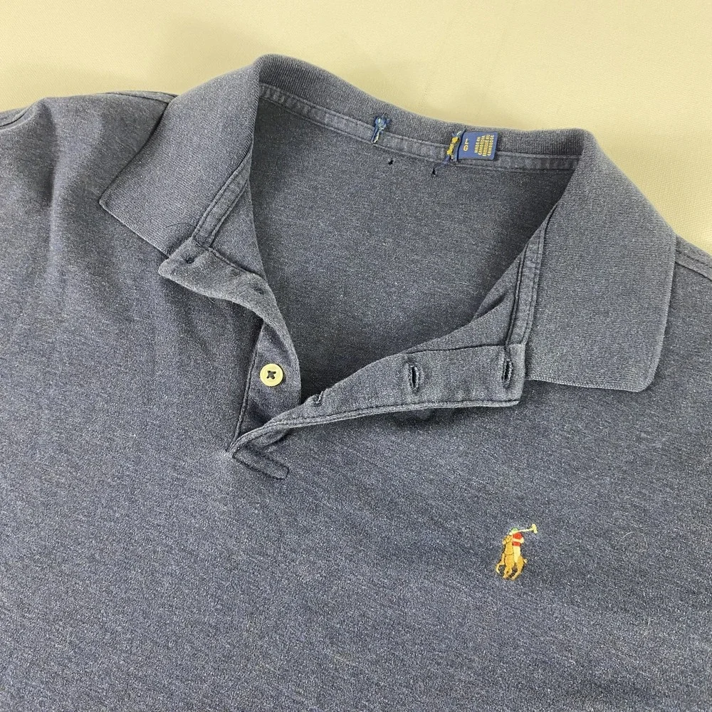 Ralph Lauren Polo Shirt Mens Large Classic Pique‎ Short Sleeve Embroidered Pony